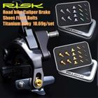 1 Set (16pcs) Road bike Caliper Brake Shoes Titanium Alloy Fixed Bolts Kit C Brake Caliper Shoes Screw For shimano UT DA(China)