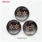 (20pcs/lot) 35MM large wooden buttons bulk craft clothing accessories hat sew button 1.4