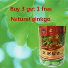 (Buy 3 get 1 free) Nature Gingko biloba lower blood pressure 500mg*100 pcs/bottle, Natural ginkgo soft cap free shipping(China)
