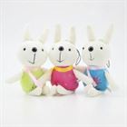 (3 pieces/lot) cute and pretty a variety of color smile rabbit plush toys Wedding decorations birthday present