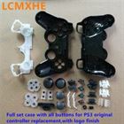 (1~10set) Full set 30in1 gamepads joystick Housing Case Shell with all Buttons kits for Playstaion 3 PS3 original Controller(China)