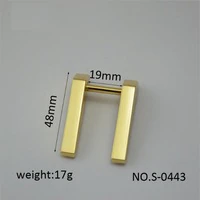 (20pcs / 1lot) handbags bag leather hardware accessories leather bag metal alloy shoulder strap link arch bridge lock bag hook(China)