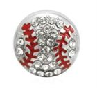 (20,50)PCS/lot 8mm rhinestones Silver Baseball sport slide charm fit for 8MM diy Leather wristband bracelet