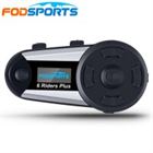 1 pcs V6 Plus 6 Riders Motorcycle Bluetooth helmet Headset Intercom Wireless BT Full-Duplex Intercomunicador Interphone FM LED(China)