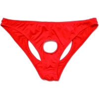 's sexy briefs low waist transparent before opening dew JJ exposed silk thongs